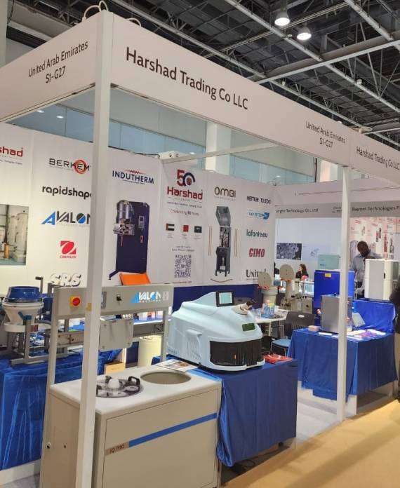 Harshad Groups' stall at the JGT Expo 2023 Dubai